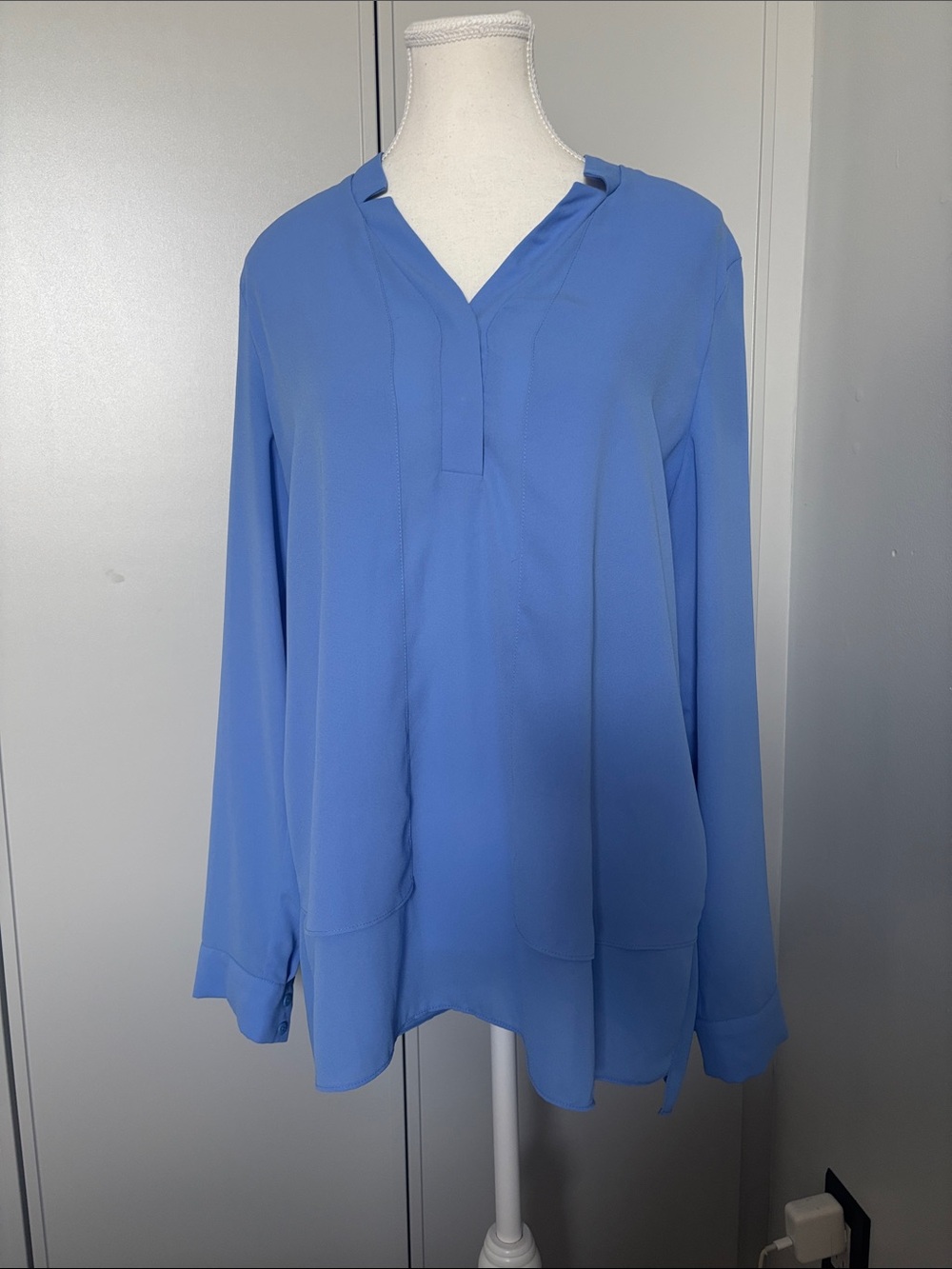 Joseph Ribkoff Periwinkle V-Neck Long Sleeve Tunic
